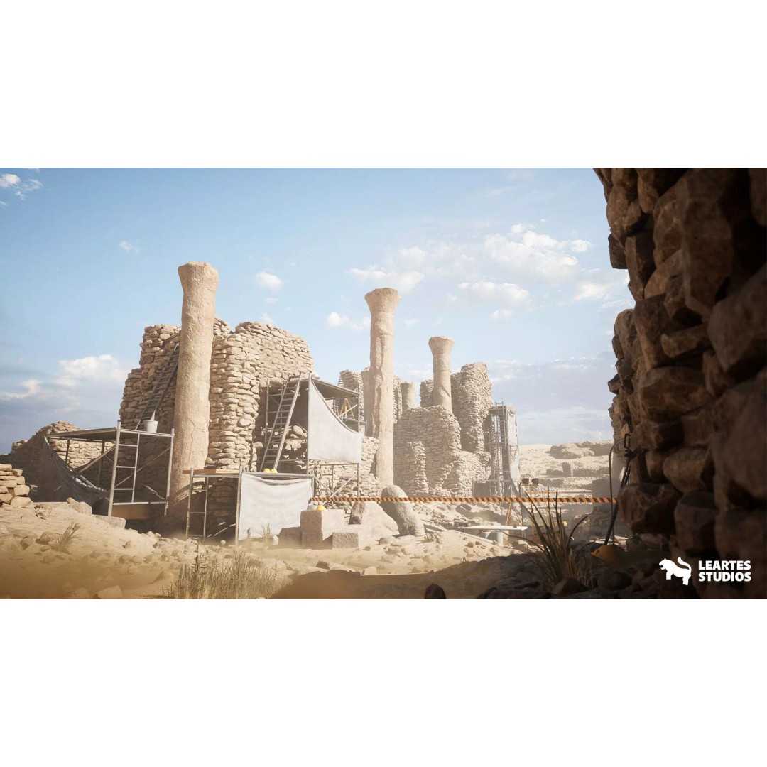 Archaeological Site 3D Model – Low Poly Game Ready Environment, FBX - View 2
