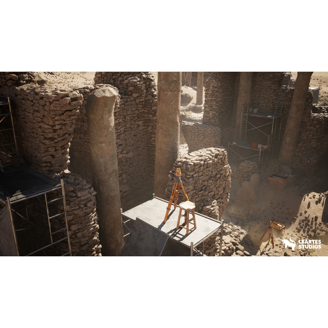 Archaeological Site 3D Model – Low Poly Game Ready Environment, FBX - View 21