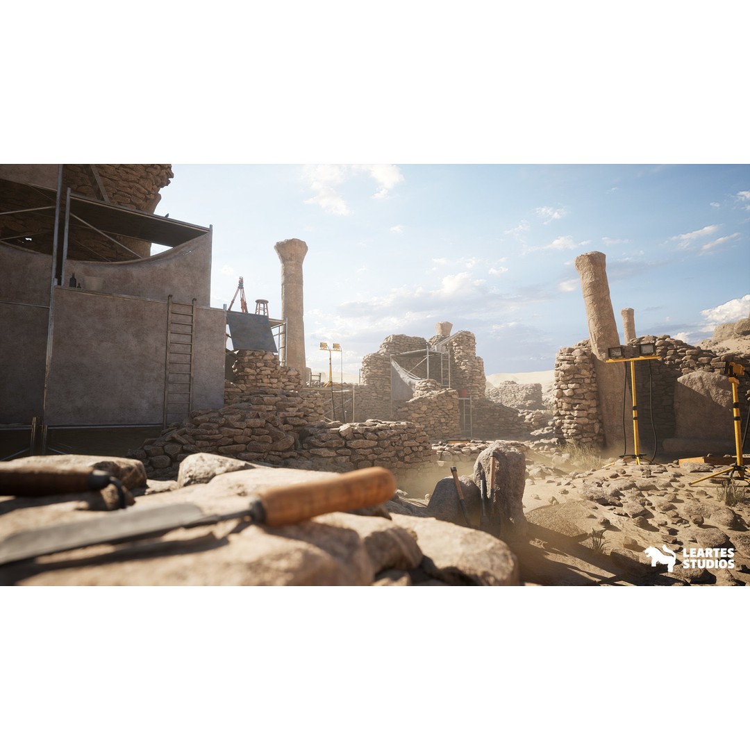 Archaeological Site 3D Model – Low Poly Game Ready Environment, FBX - View 5