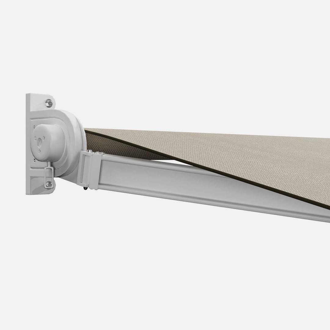 Elbow Awning 3D Model – Contemporary Cafe Canopy Set, FBX & OBJ - View 10