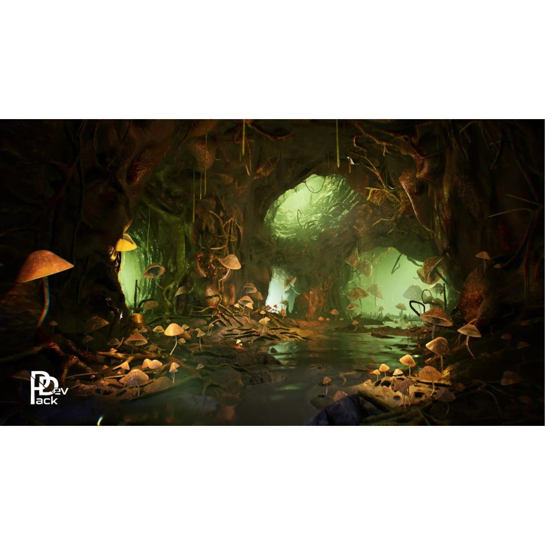 Biomass 3D Model – Low Poly Nature Props, FBX, PBR Textures - View 2
