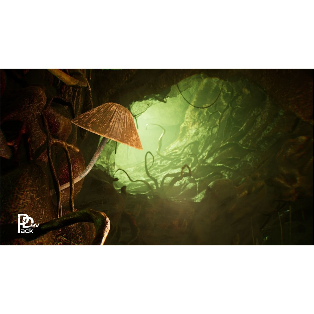 Biomass 3D Model – Low Poly Nature Props, FBX, PBR Textures - View 3