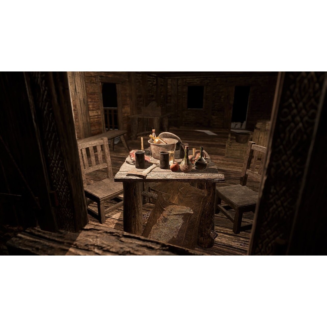 Modular Medieval Houses 3D Model – Low Poly Game Asset, FBX - View 6