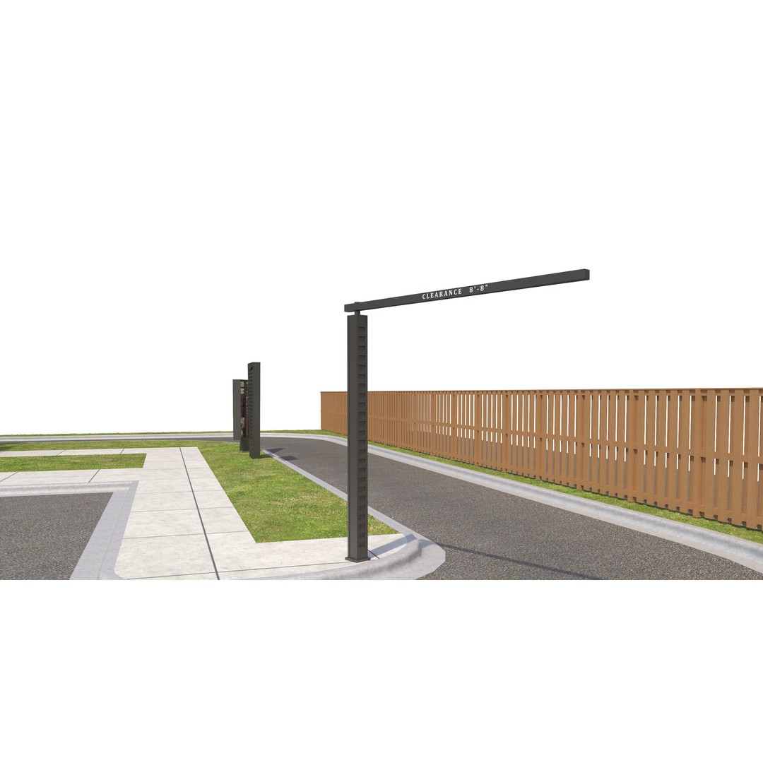 Retail Store 3D Model – Commercial Building with Parking Lot, FBX - View 10