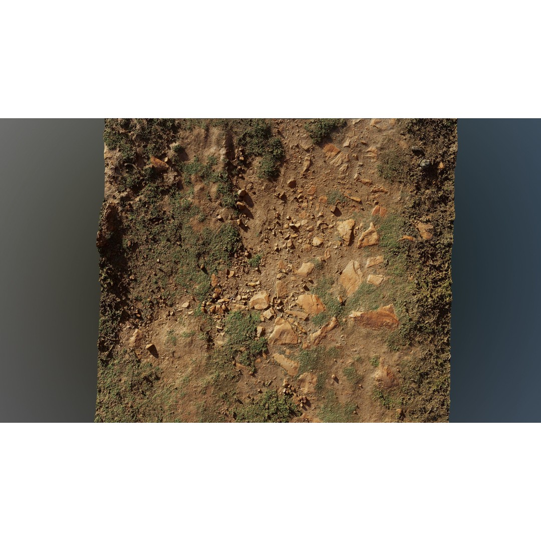 Dirt Soil 3D Model – High Resolution Textured Terrain, FBX - View 5