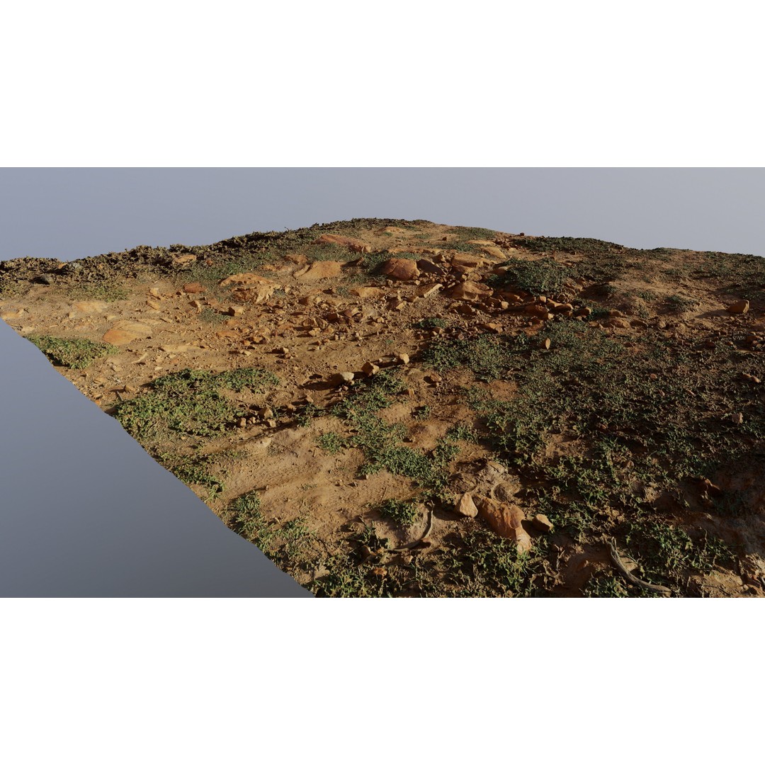 Dirt Soil 3D Model – High Resolution Textured Terrain, FBX - View 6