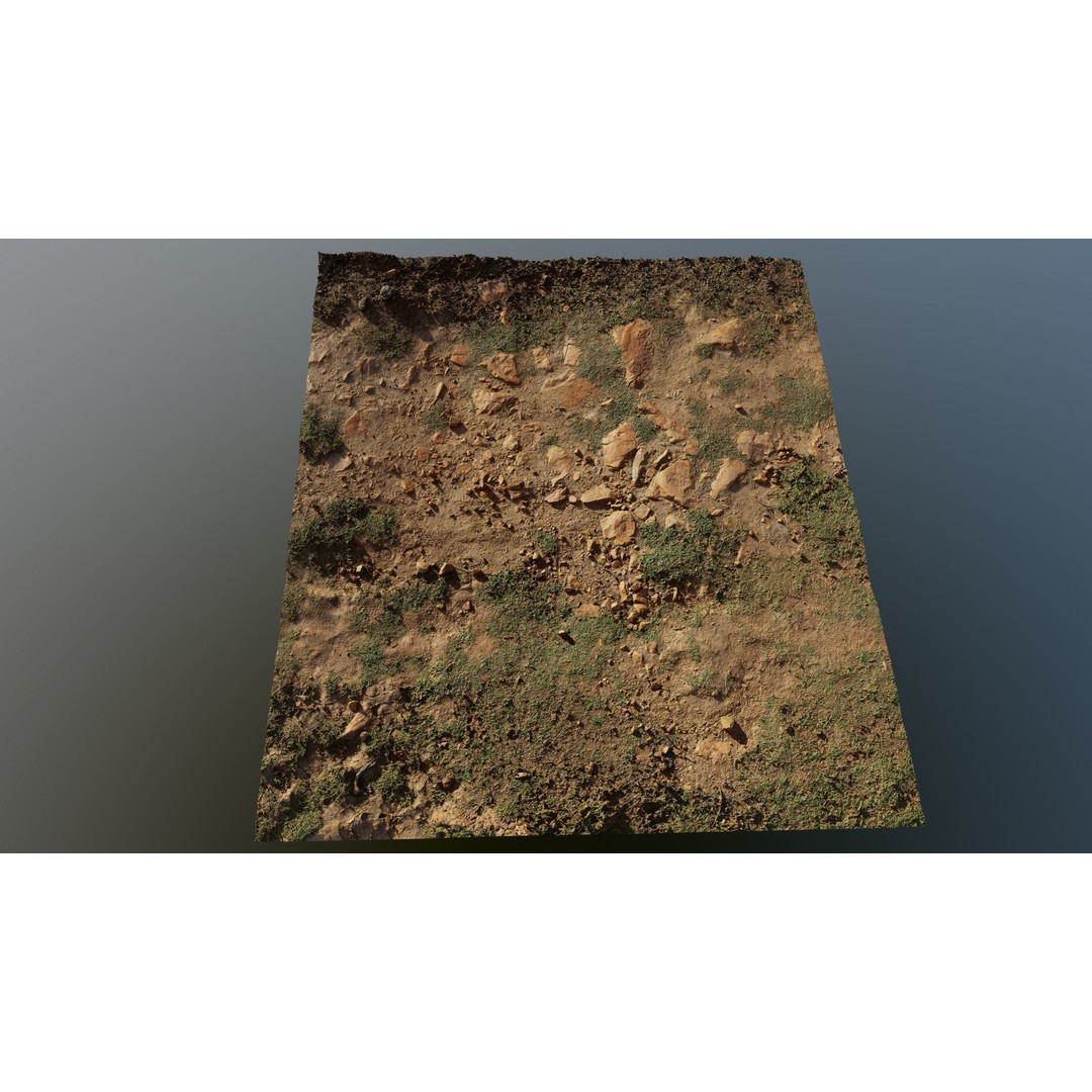 Dirt Soil 3D Model – High Resolution Textured Terrain, FBX - View 8