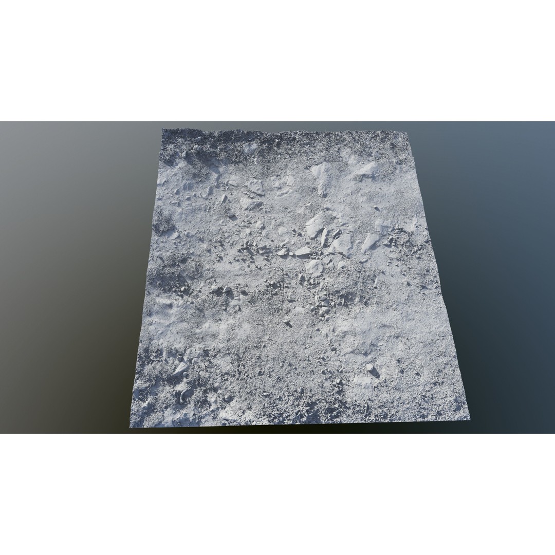 Dirt Soil 3D Model – High Resolution Textured Terrain, FBX - View 9