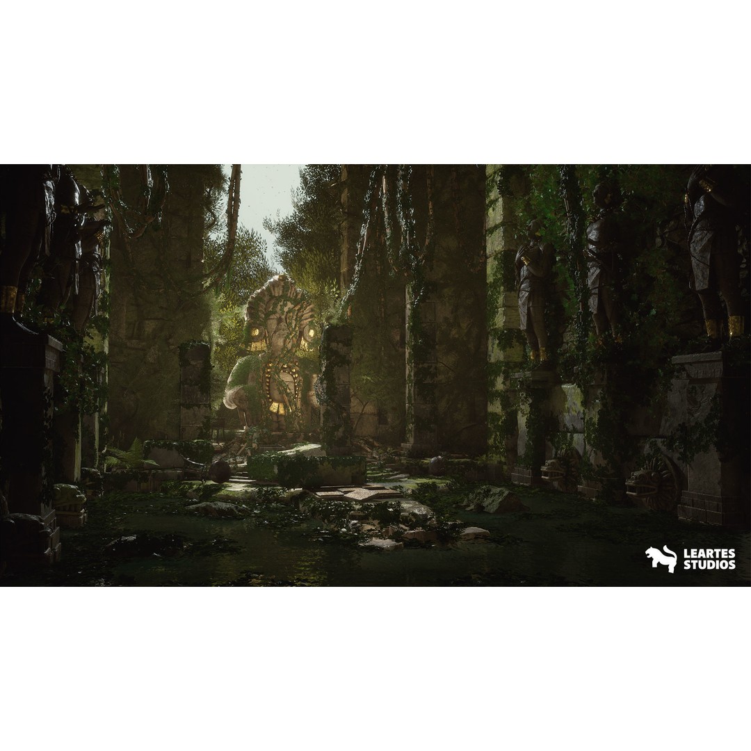 Mayan Ruins 3D Model – Low Poly Game Ready Environment, FBX - View 11