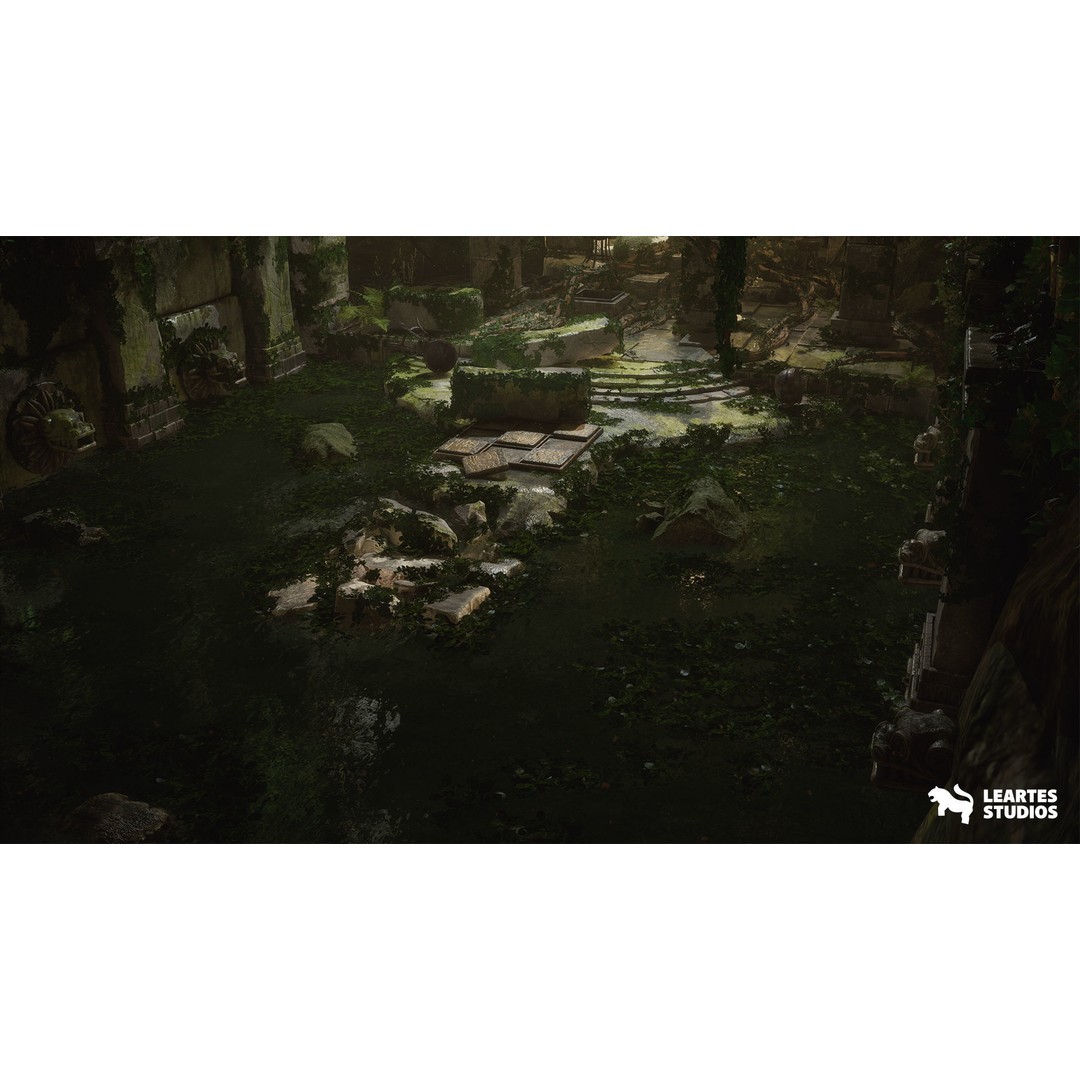 Mayan Ruins 3D Model – Low Poly Game Ready Environment, FBX - View 3