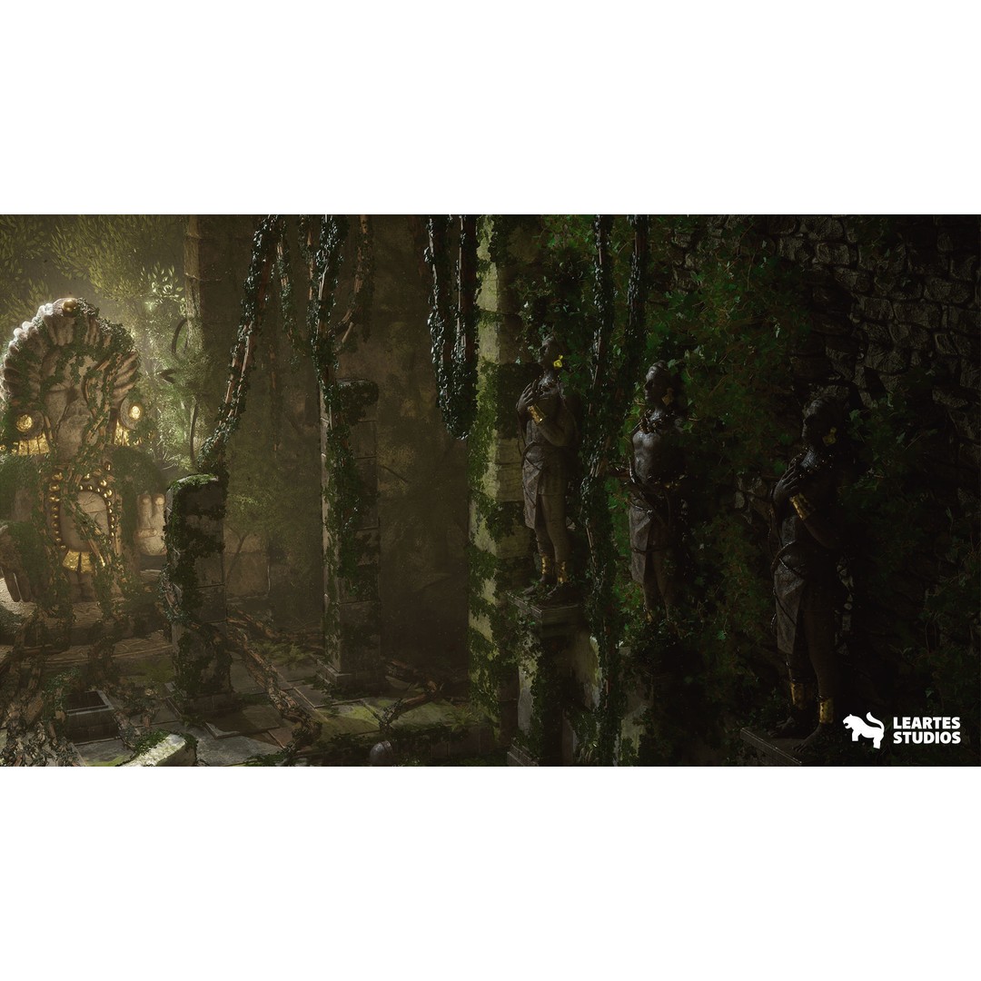 Mayan Ruins 3D Model – Low Poly Game Ready Environment, FBX - View 7