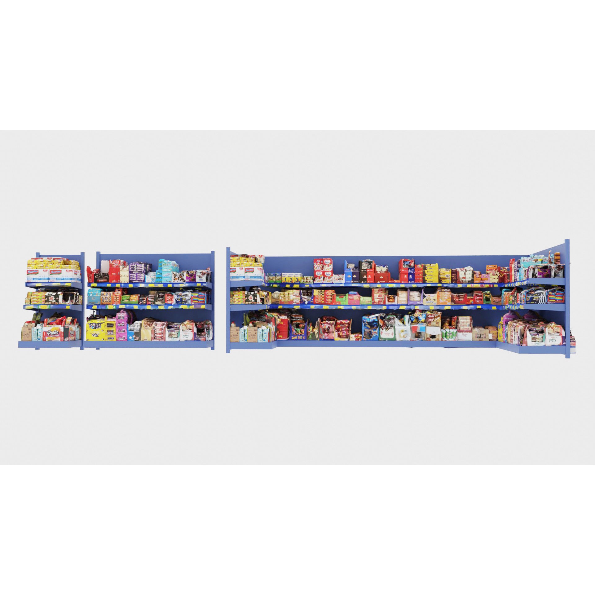 Market Shelves - Low-Poly Game-Ready 3D Model - View 14