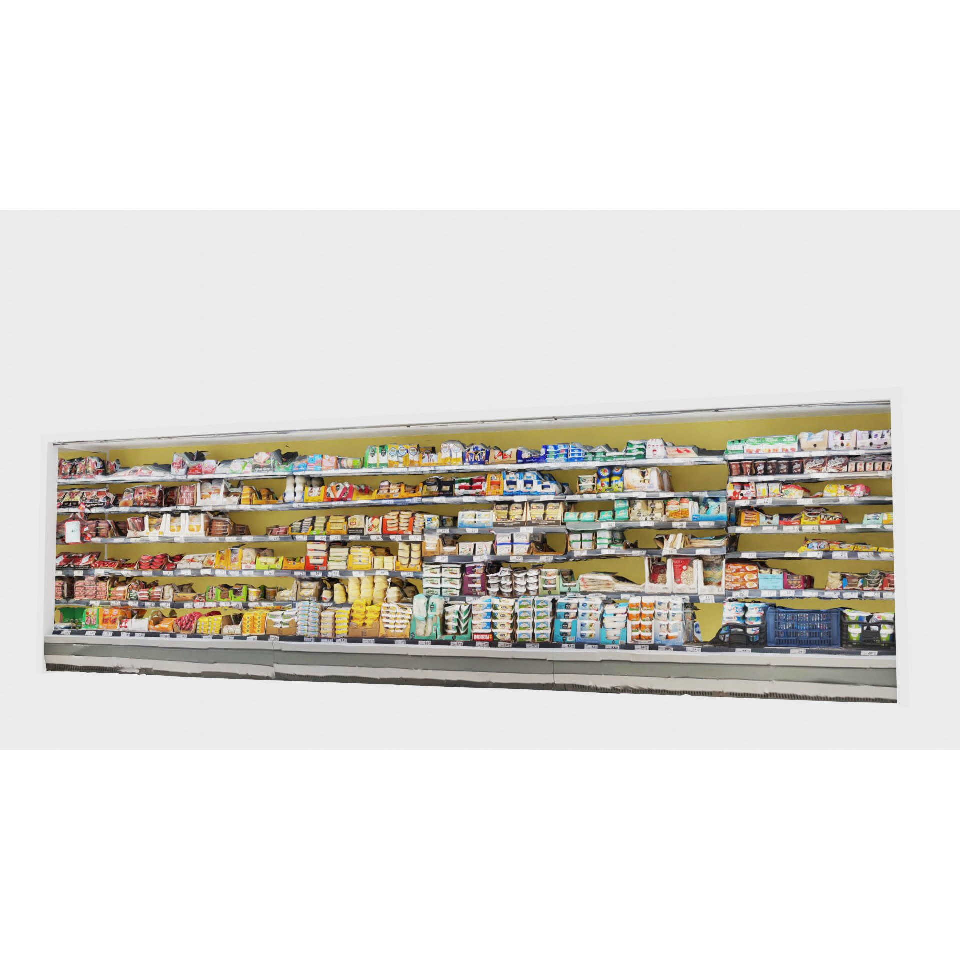 Market Shelves - Low-Poly Game-Ready 3D Model - View 16