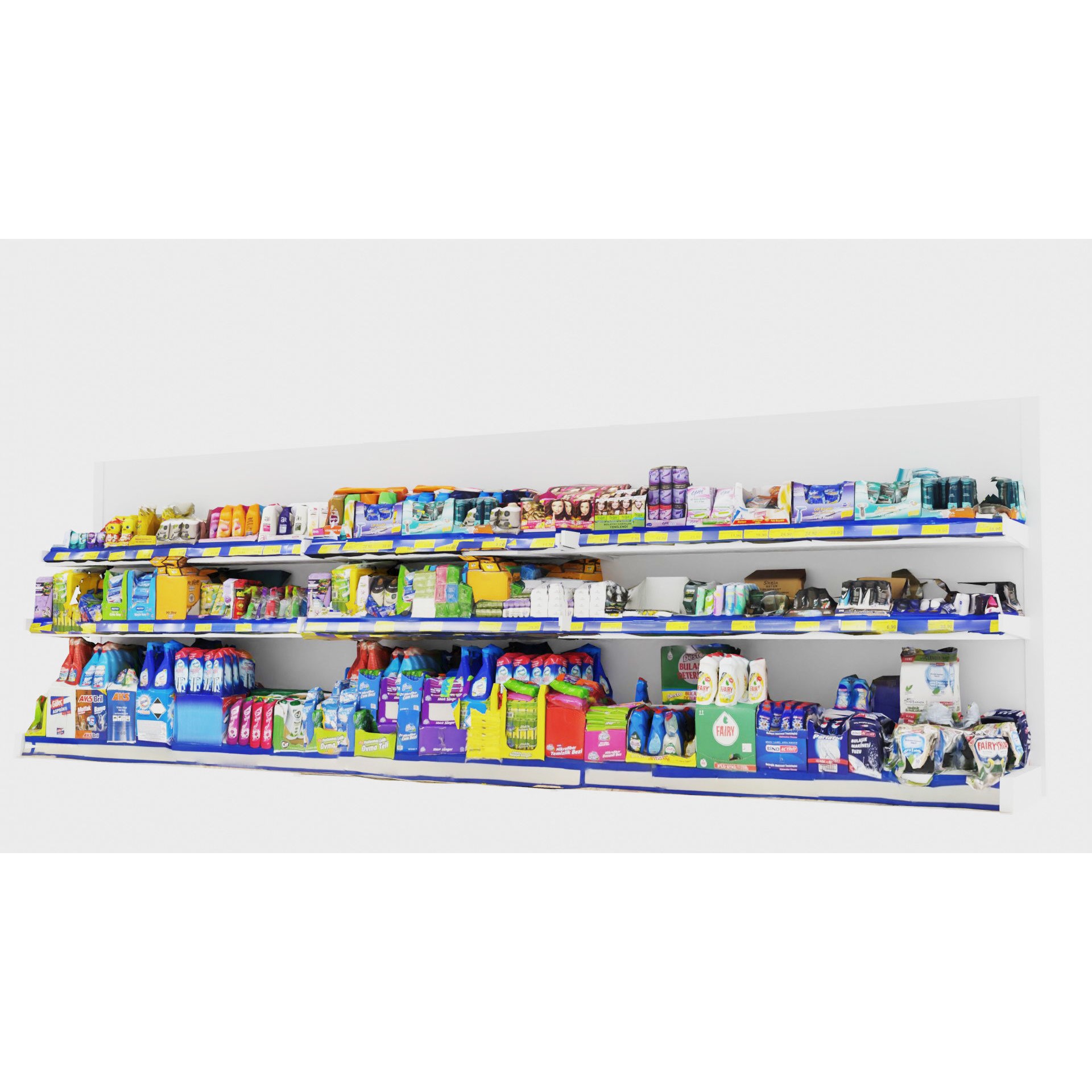 Market Shelves - Low-Poly Game-Ready 3D Model - View 6