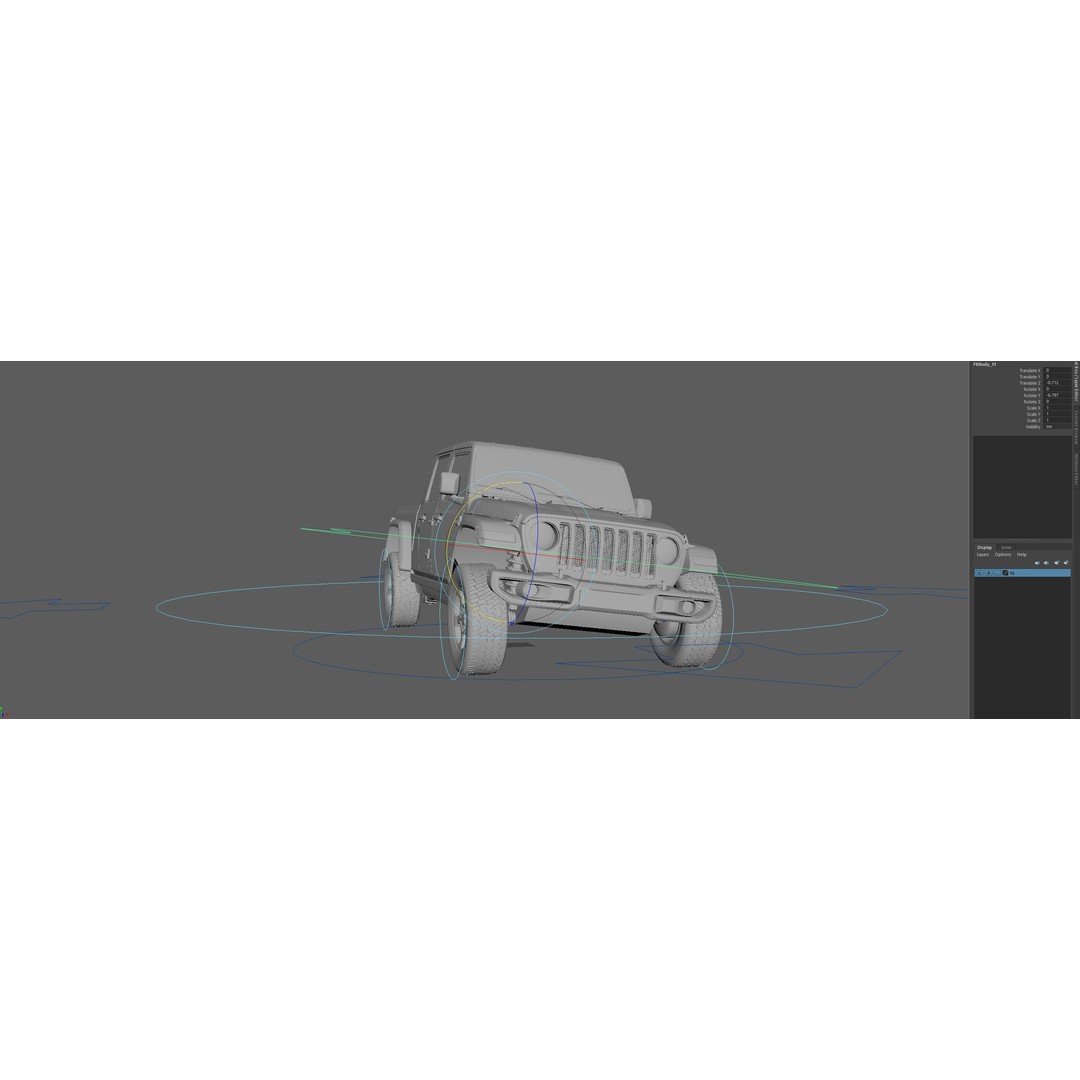 Jeep Gladiator Rubicon 3D Model – Low-Poly Rigged Vehicle for Unreal - View 13