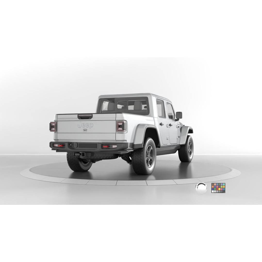 Jeep Gladiator Rubicon 3D Model – Low-Poly Rigged Vehicle for Unreal - View 4