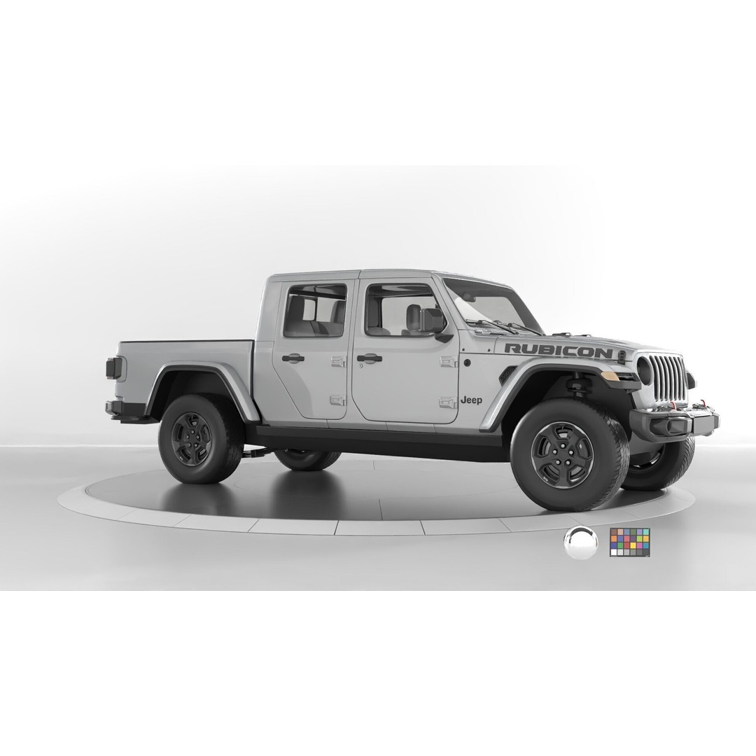 Jeep Gladiator Rubicon 3D Model – Low-Poly Rigged Vehicle for Unreal - View 5