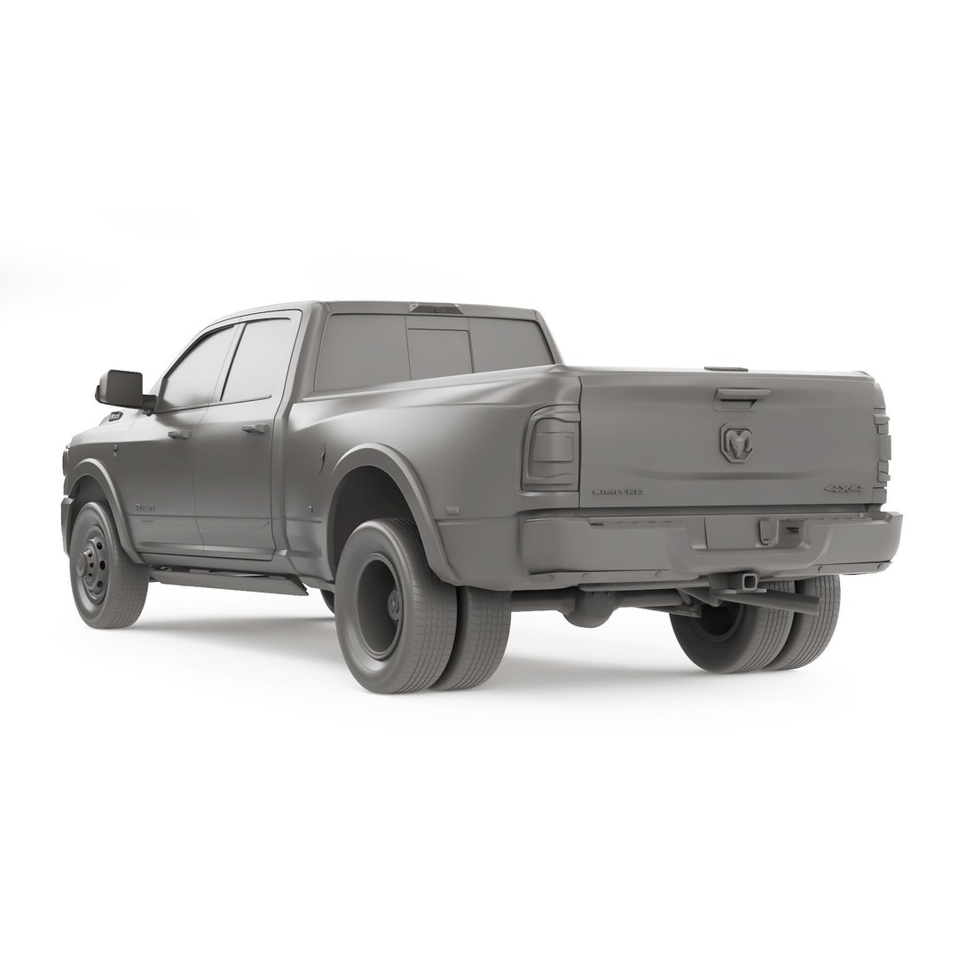 RAM 3500 HD Limited 2019 3D Model – High Poly Game Asset, FBX, OBJ
