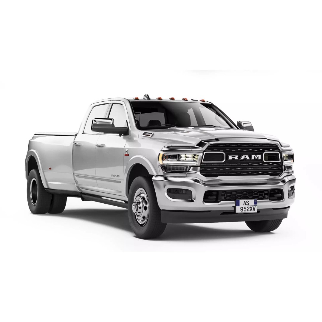 RAM 3500 HD Limited 2019 3D Model – High Poly Game Asset, FBX, OBJ - View 2