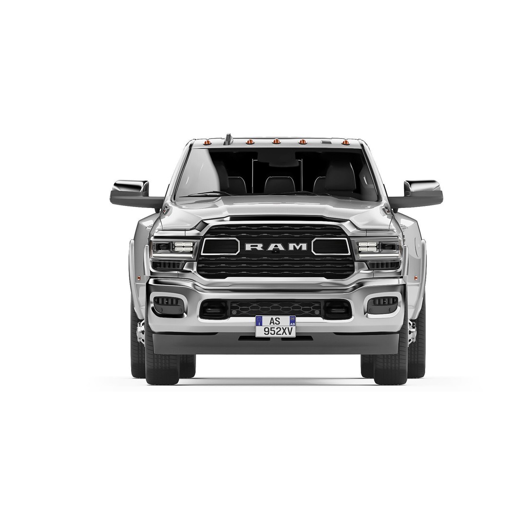 RAM 3500 HD Limited 2019 3D Model – High Poly Game Asset, FBX, OBJ - View 3