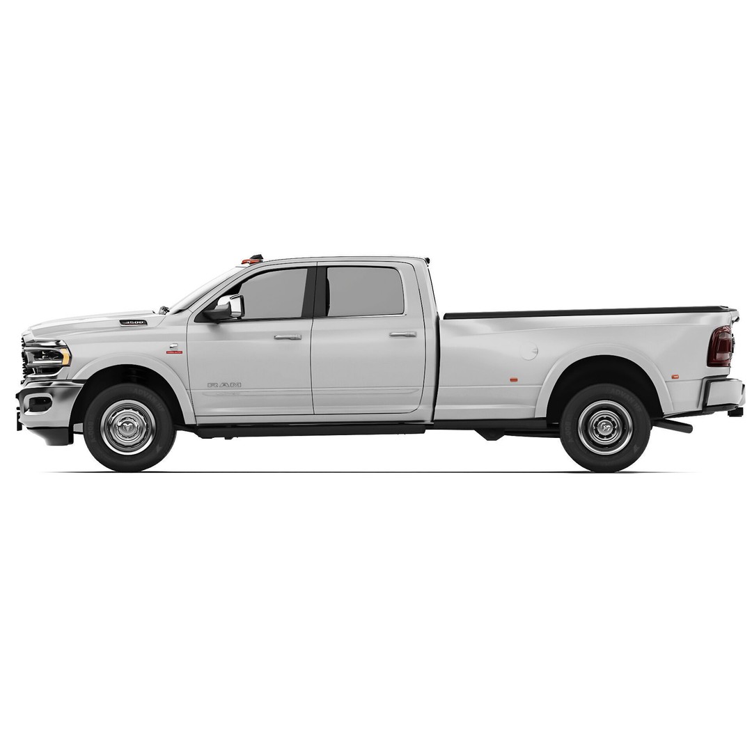 RAM 3500 HD Limited 2019 3D Model – High Poly Game Asset, FBX, OBJ - View 6