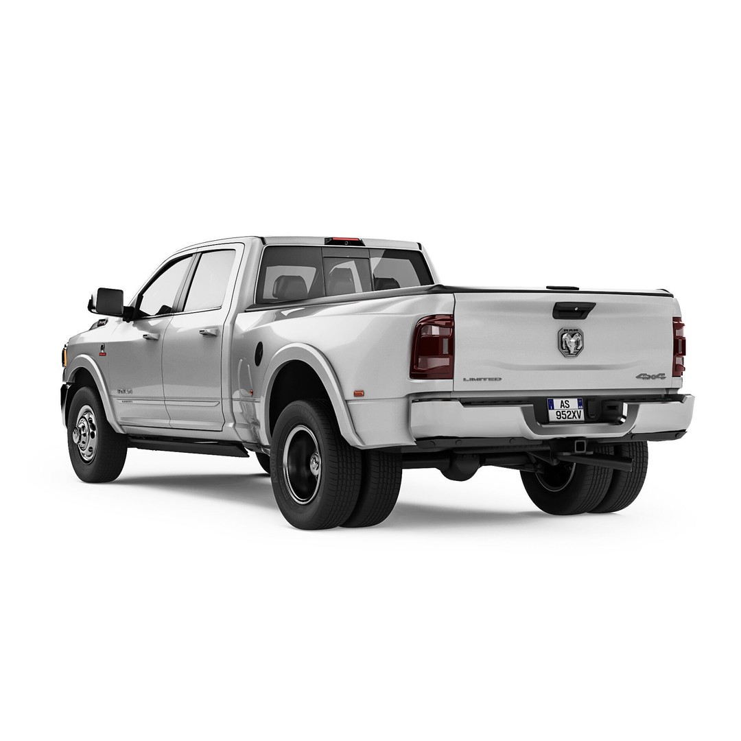 RAM 3500 HD Limited 2019 3D Model – High Poly Game Asset, FBX, OBJ - View 7