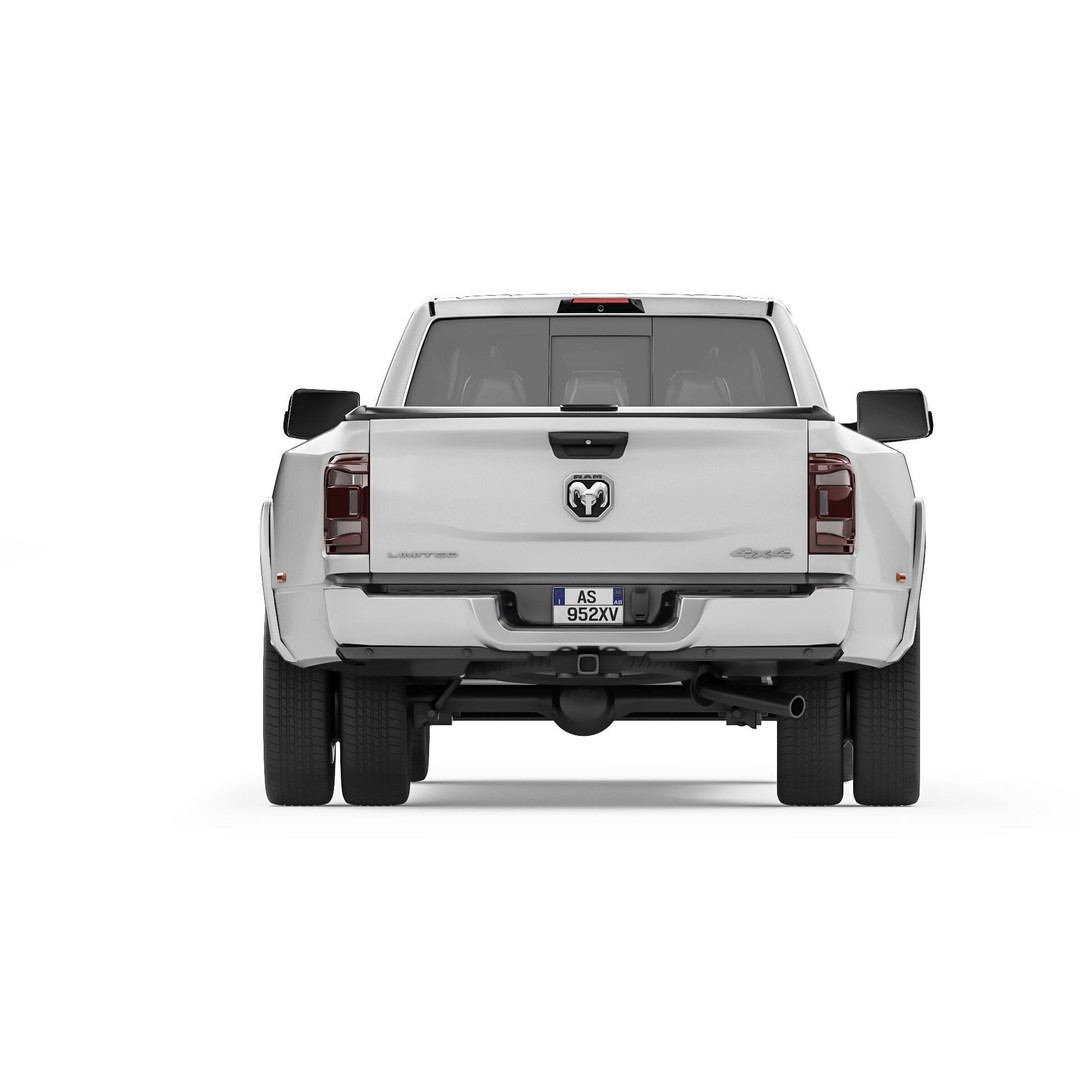 RAM 3500 HD Limited 2019 3D Model – High Poly Game Asset, FBX, OBJ - View 8